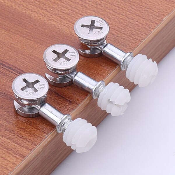 Furniture Connecting Fitting Knock Down Furniture Cam LOCK Connecting Fitting Dowel Nut Assembly 20 Sets