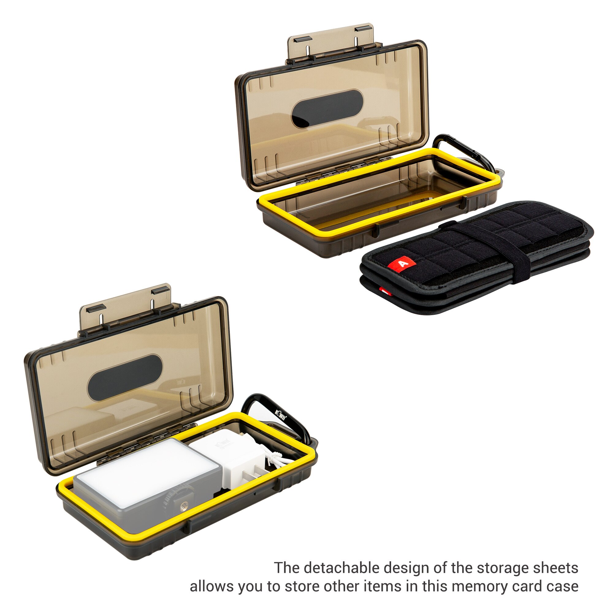 Étui de rangement pour cartes mémoire, 72 emplacements, pour SD SDXC SDHC NS PSV CF CFexpress Type A, boîte de rangement pour cartes, housse de protection portefeuille