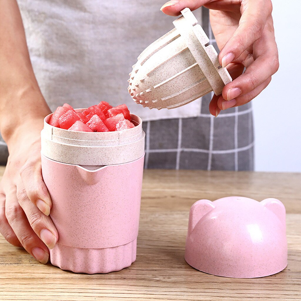 Cute Hand Press Juicer Tool Household Manual Lemons Orange Juicer Hand Manual Press Kitchen Fruit Squeezer Machine Press Cup