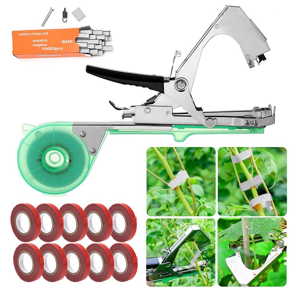 Hand Plant Tying Machine Durable Convenient Tapener Tool Plant Agriculture Tape Tool For Fruit Flower Vegetable Garden Tools