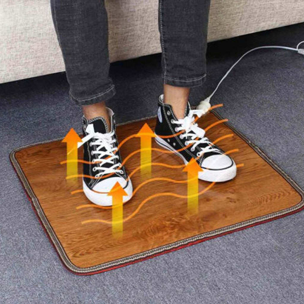 Electric Heating Pad 220V Thermal Foot Feet Warmer Heated Floor Carpet Mat Pad Home Office Warm Feet Heating Warmer Pad#1202g30