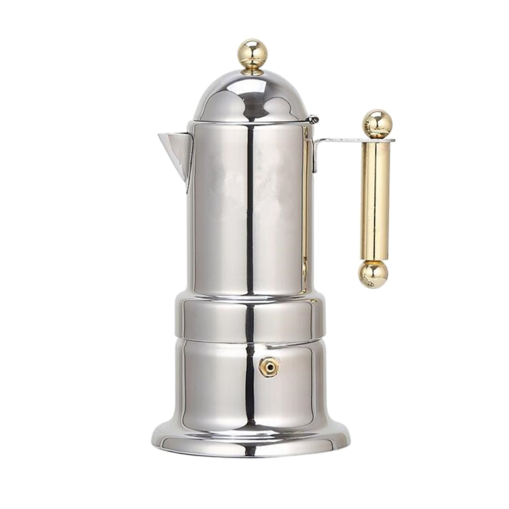 Italialainen espressokeitin -moka pot latte -kahvinkeitin liesitasolle induktioliedelle