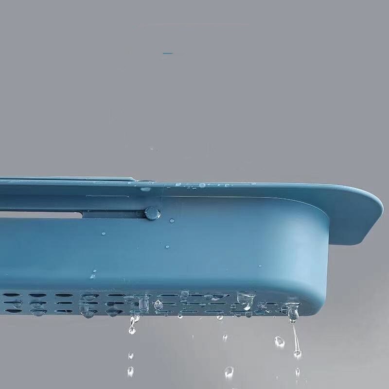 Telescopische Gootsteen Plank Zeep Spons Afvoer Rack Expandable Afdruiprek Spoelbak Lade Houder Verstelbare Afvoer Mand Thuis Keuken Opslag