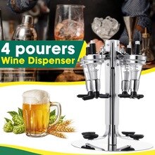 Bureau monté 4 Station distributeur d'alcool barre majordome distributeur de vin alcool bouteille distributeur boire verseur barre accessoires