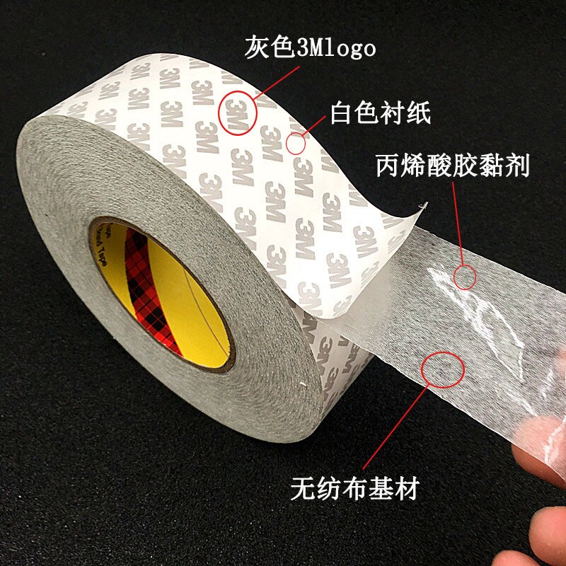 3M Tape Double Sided Tapes Adhesive Strong Sticky 50M / Roll Width 8mm / 10mm / 12mm / 15mm /20mm Led Strip Home Hardware