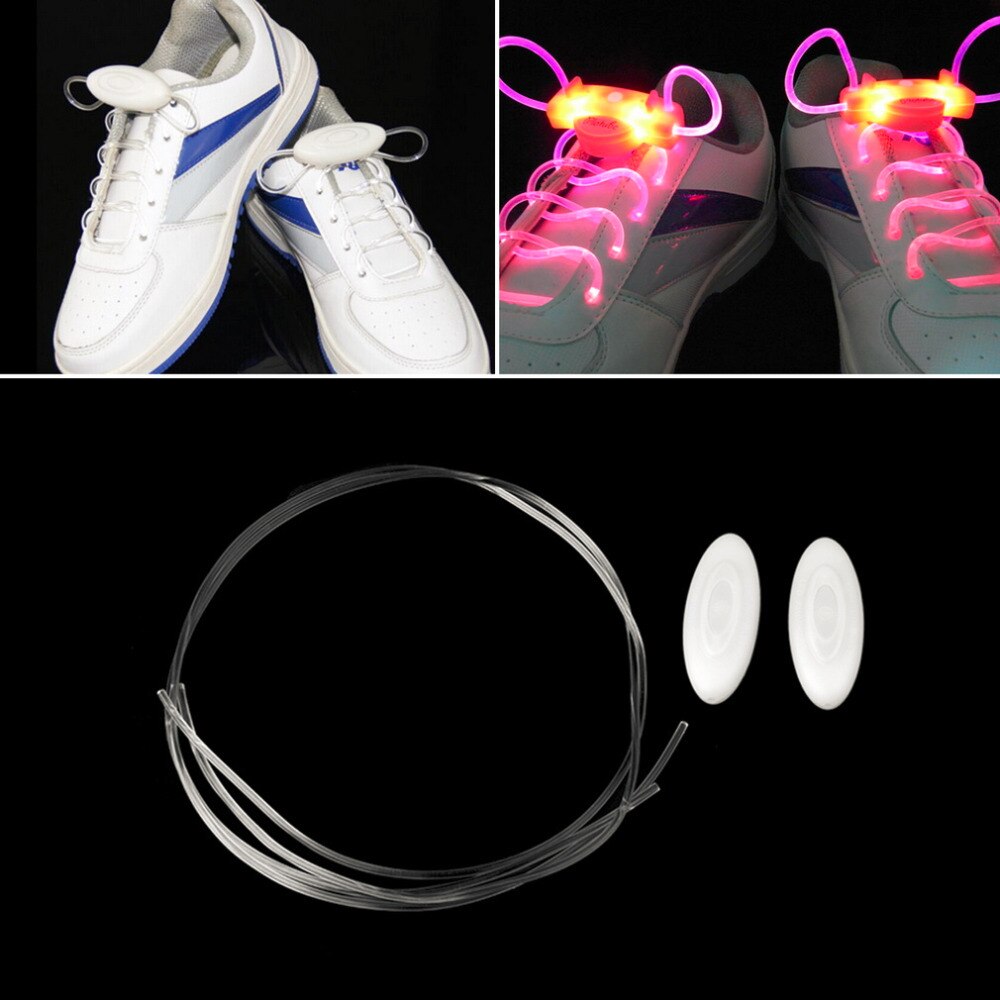 LED Sport Veters Flash Light Glow Stick Strap Schoenveters Disco Party Club 4 Kleuren