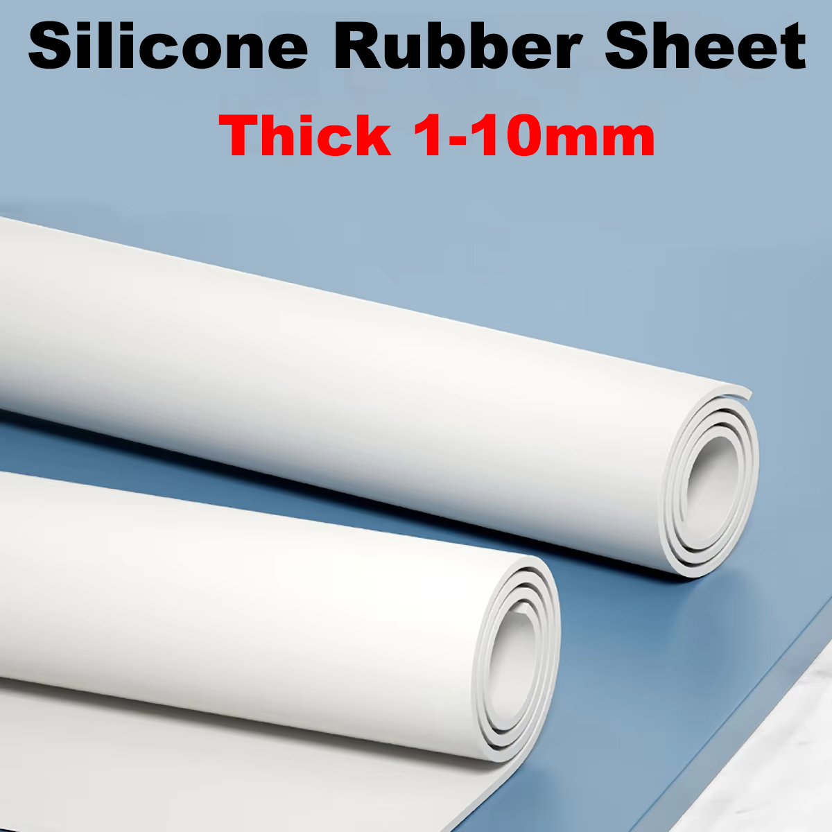 Silicone Rubber Sheet 100x100 200x200 250x250 300x300 500x500 500x1000mm White Plate Mat Vacuum Rubber Sheet