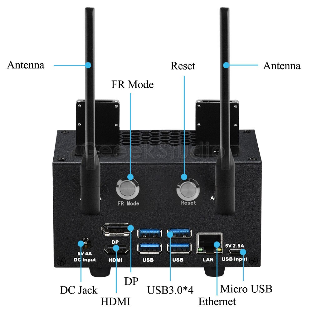 NVIDIA Jetson Nano Metal Case / Enclosure with Provide Switch Button for NVIDIA Jetson Nano Developer Kit B01