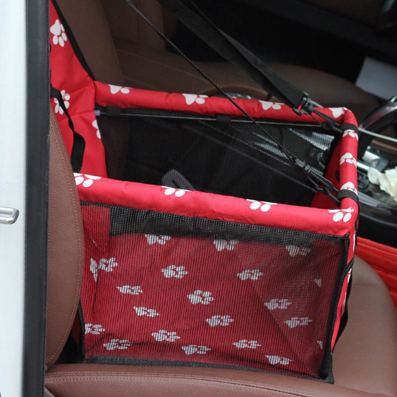 Bolsa de seguridad para el asiento del coche del perro, cesta impermeable, hamaca de mascota plegable, Transportín para gatos y perros pequeños, malla de viaje