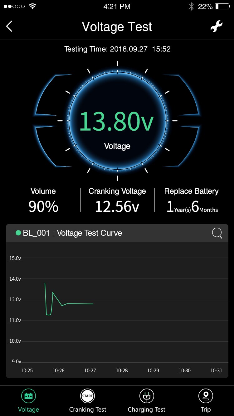 BVM01 tester Batteria auto 12 volt tenere sotto controllo di saluto Della Batteria Della Batteria Del Veicolo tester Senso attraverso Bluetooth 4.0 per tutti i 12 V auto