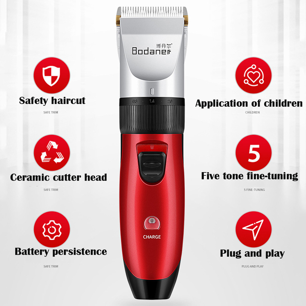 #H40 Baber Hair Clipper Hair Trimmer Clipper Men Electric Edge Powerful Haircut Machine Wireless Hair