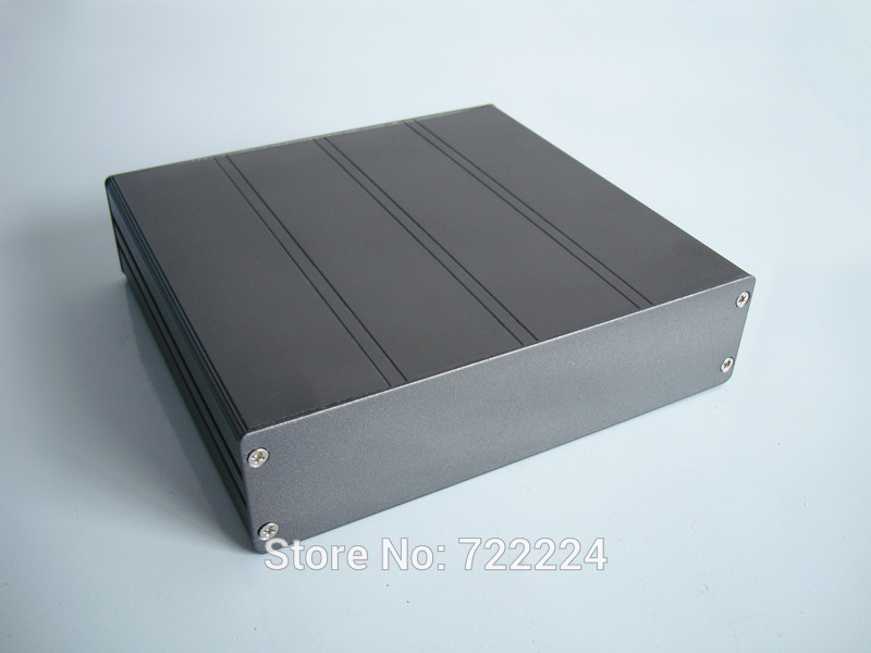 Een stuks 157*40*145mm aluminium behuizing voor elektronische elektronische project behuizing met heatsink behuizing DIY aluminium PCB shell
