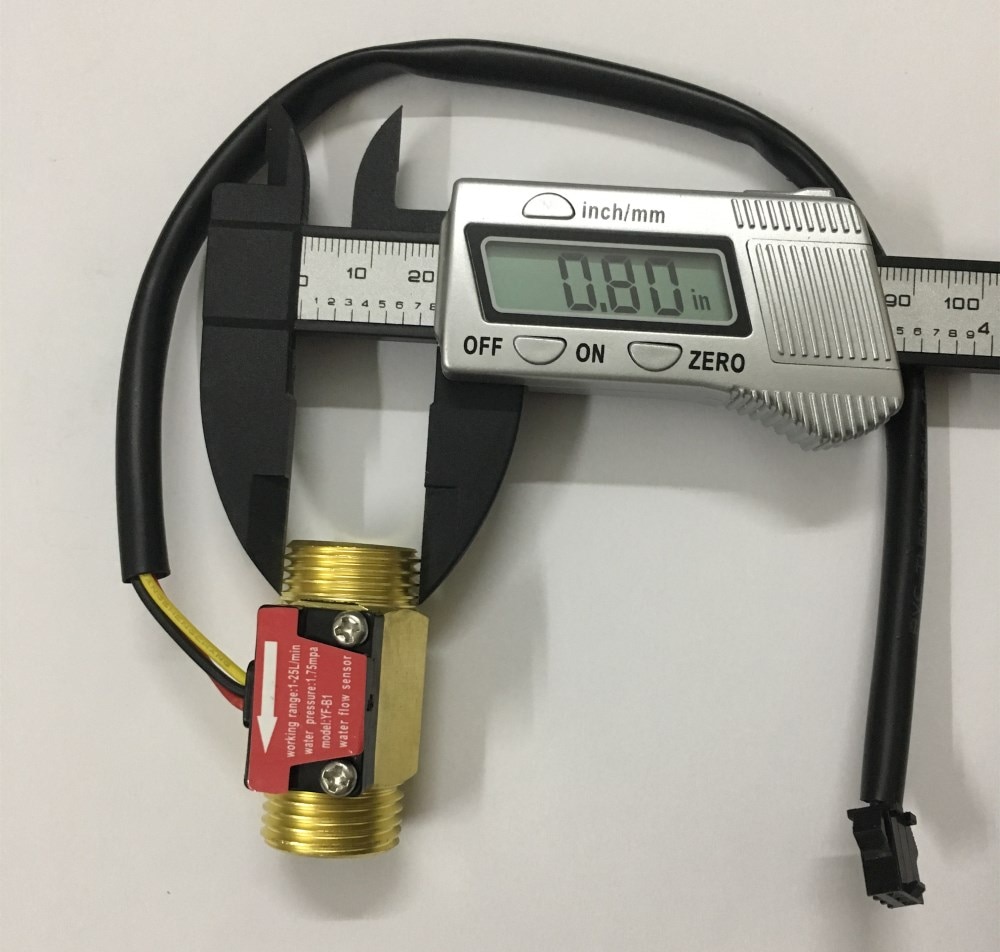 G1/2 Inch Water Flow Hall Sensor Flow Meter For Industrial turbine flowmeter water brass flow sensor