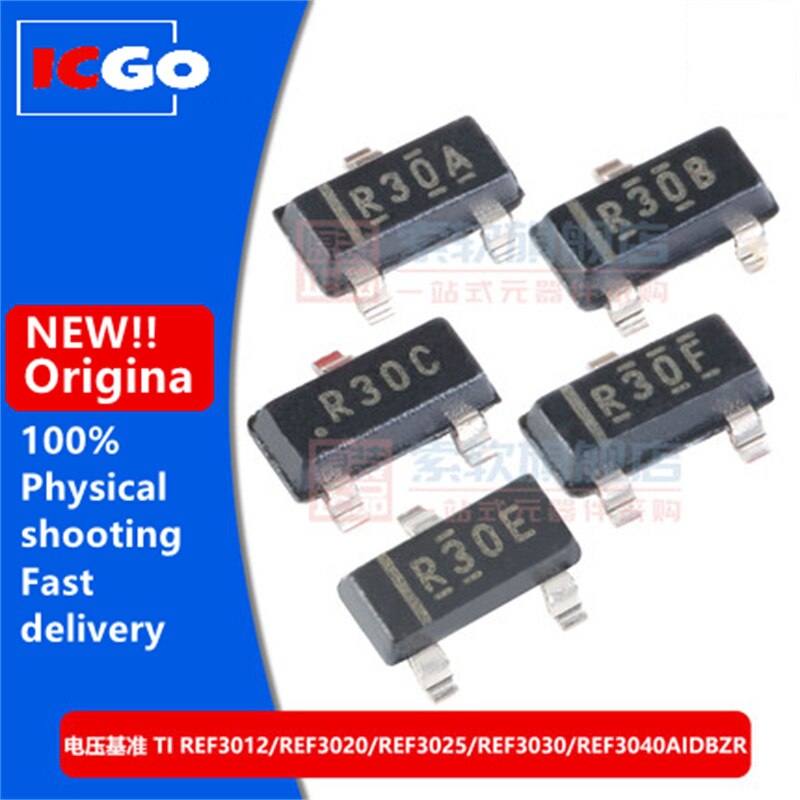 (10piece)100% REF3012 REF3020 REF3025 REF3030 REF3040AIDBZR voltage reference fast