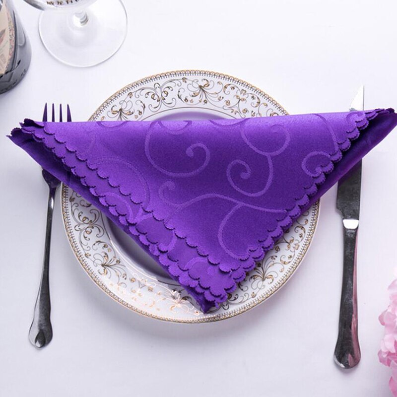 Servilleta de mesa para boda tela pañuelo paño para la de la cafetería suministro de Navidad boda favores hogar textil suministros