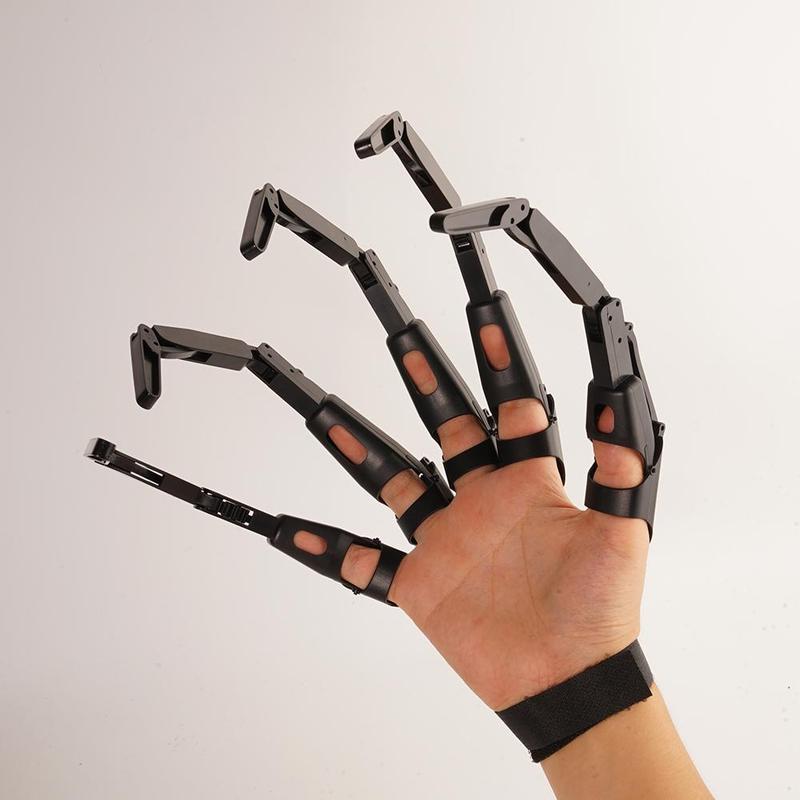 Halloween Articulated Fingers 3D Printed Articulated Finger Extensions Cosplay Props Horror Ghost Claw Props Movable Finger: Black right hand
