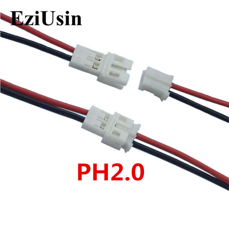 Connecteur de câble xh2.54 ph2.0 1.25 2.54mm fils prise xh mâle et femelle câble de charge de batterie station d'accueil d'antenne jst 2p 3p 4p 5p 6p