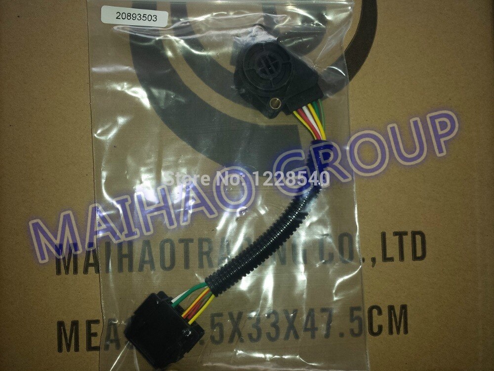 20893503 3985226 Pedaal Positie Sensor voor Volvo Truck met 6 PIN 6 Wire Positie Sensor