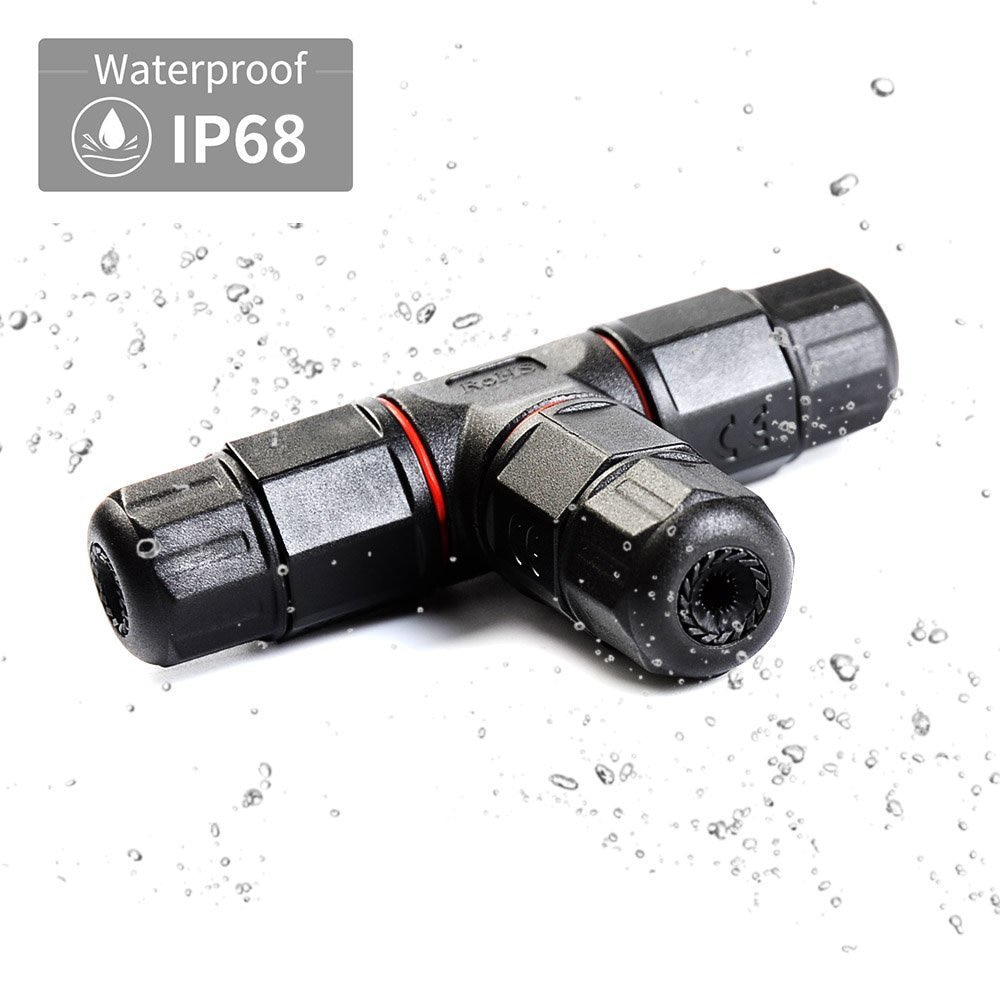 3 Way Junction Straight Joint Box IP68 Waterproof Electrical Junction Box Ageing Resistance Corrosion Protection