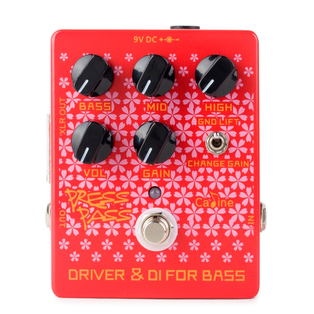 Caline CP-59 Driver Electronic Guitar Bass Effects Pedals Bass Amp DI Classic Tube Red Pedal