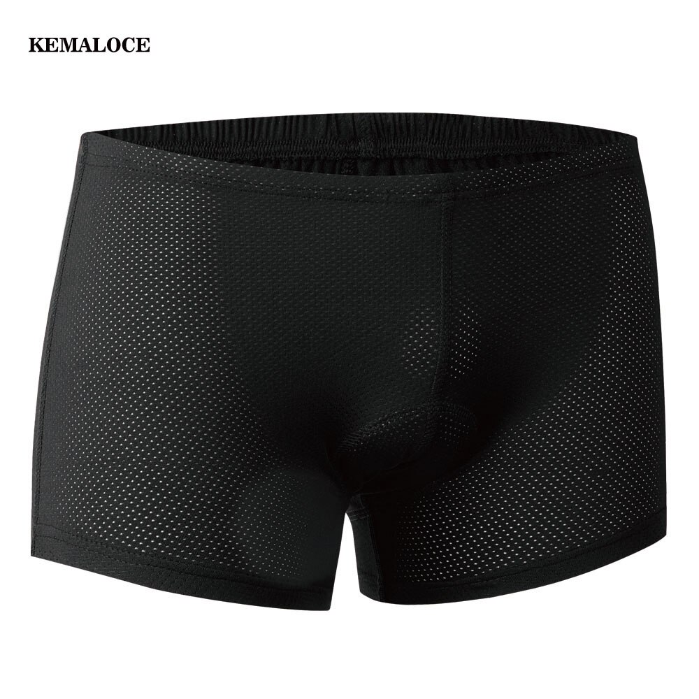 Kemaloce Kran Schnell Trocknend Komfortabel Schwarz Silikon Gel Pad Fahrrad Fahrrad Unterwäsche Männer 3d Padd Coolmax Radfahren Unterwäsche kurze Hose