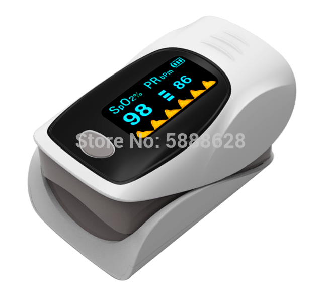 Finger Pulse Oximeter Finger Clip Heartbeat Saturation Oxygen Pulsoksymetr Heart Rate Spo2 Monitor Blood Saturation Meter Sensor: gray