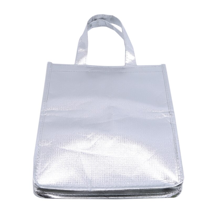 Bolsas de almacenamiento de hielo de papel de aluminio, aislamiento térmico de comida para playa, cajas duraderas para exteriores, bolsa enfriadora plegable para Picnic y almuerzo, 1 ud.
