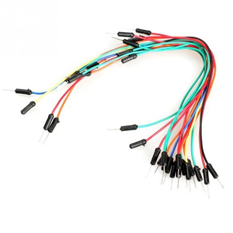 65 stks/partij Jump Wire Kabel Man op Man Flexibele Jumper Draden voor Arduino Broodplank DIY Starter Kit Broodplank Draden