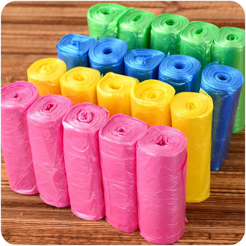 150pcs/pack Color Disposable Garbage Bags Kitchen Trash Bag Household Storage Bags
