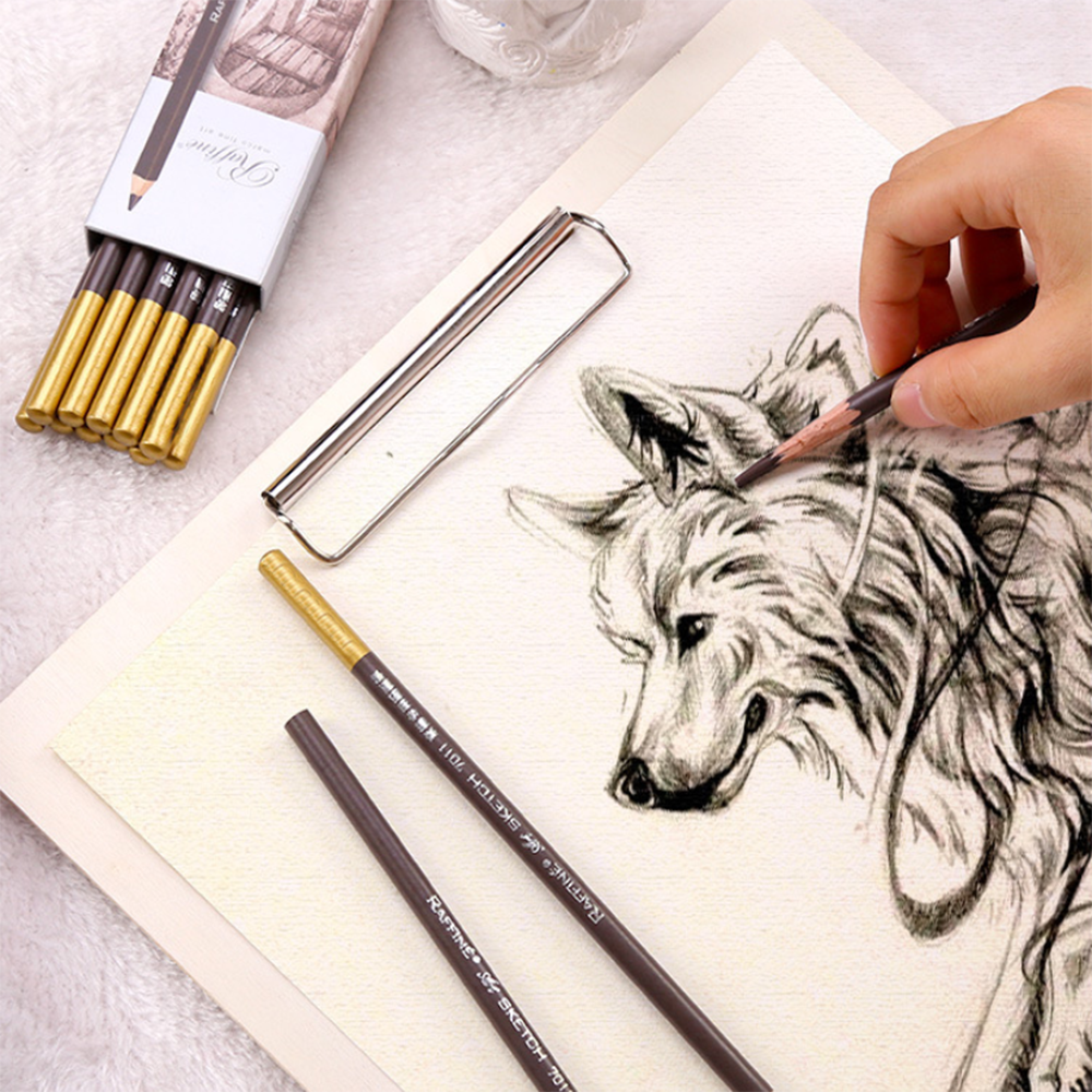 1 ud. Lápiz de dibujo marrón blanco, lápiz de dibujo , tiza de lápiz de dibujo, Base no tóxica, lápiz de dibujo de carbón, suministros de arte
