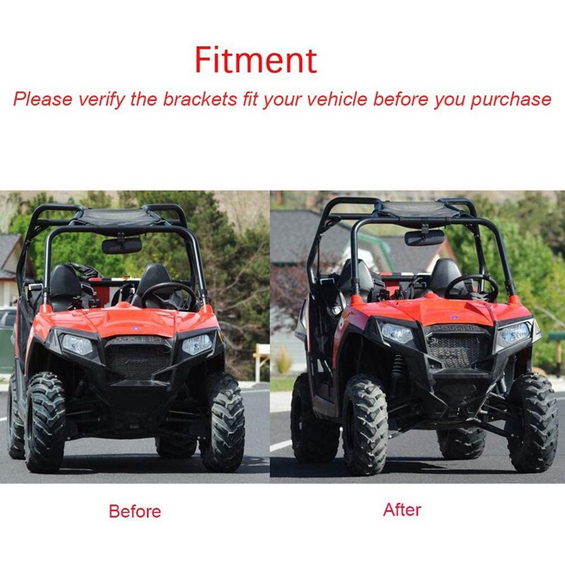 2Inch Voor Achter Volledige Lift Kit Schorsing Rise Mount Beugels Voor Utv Polaris Rzr 800 Efi Modellen