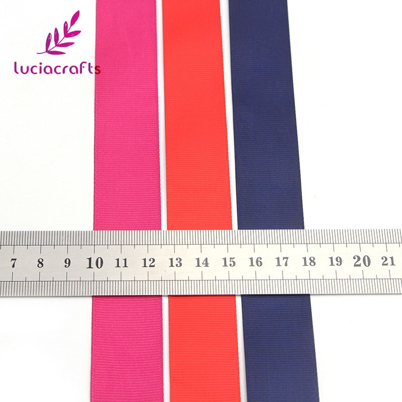 Lucia Ambachten 24y/Lot Willekeurige Gemengde Grosgrain Linten Bow Ambachten Diy Naaien Handgemaakte Wikkelen Materialen Accessoires T0506