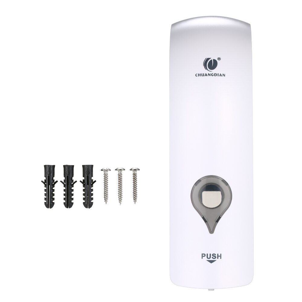 300ml * 2 Zauberstab Montiert Doppel-Kopf Manuelle Seife Spender Dusche Gel Flüssigkeit Shampoo Spender Halfter für Hotel Heimat Schlecht: 1Stck Weiß