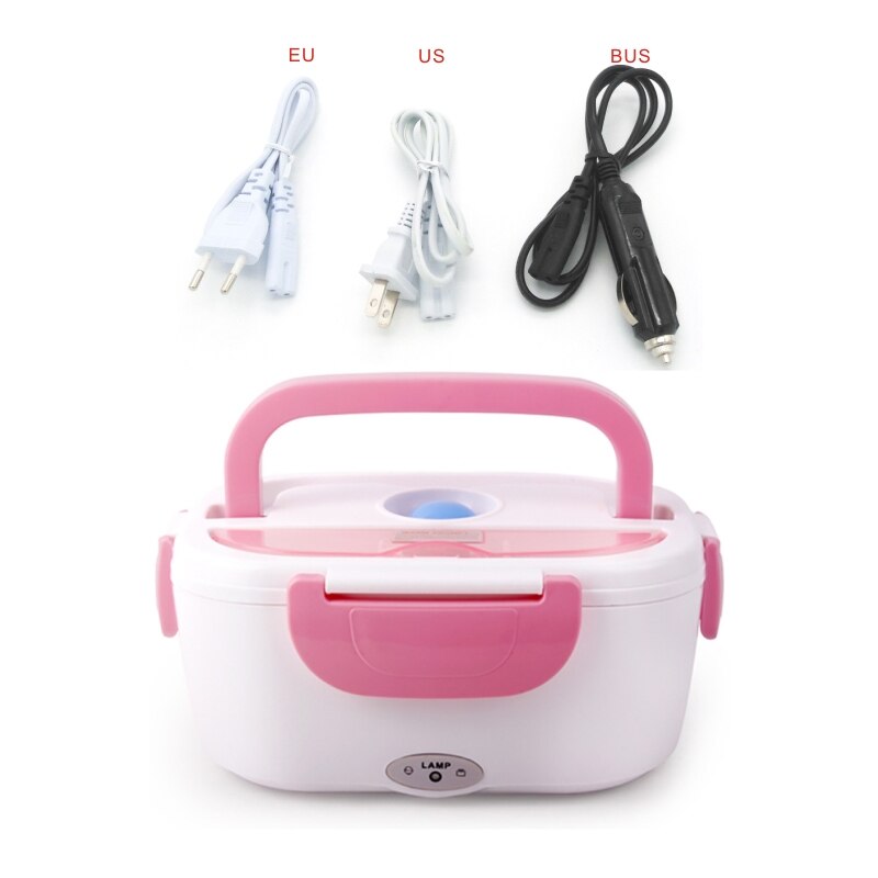 Verwarmde lunchbox, 1,8 l, 70 W, elektrische lunchbox, 3-in-1, voor auto, vrachtwagen, kantoor