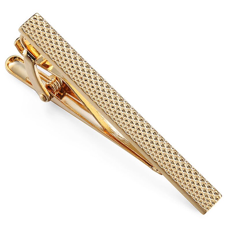 brass style airplane boat gold silvery tie clip men's business wedding tie clip