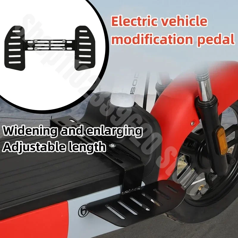Pedale für Elektroroller, vorne montierte Pedale, modifizierte Motorradpedale, verbreitert, vergrößert und verdickt