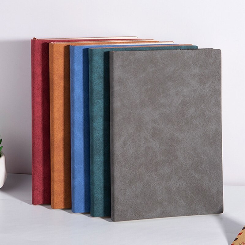 Retro Style Notebook Soft Leather Thickened A5 Notepad Stationery