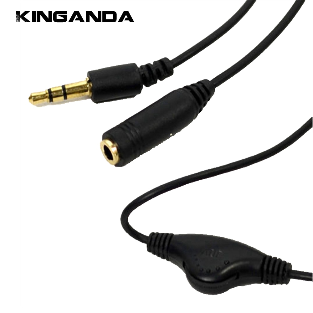 3.5mm Jack TO 3.5mm Jack Female Aux Cable With Volume Control Earphone Headphone Speaker Extension Audio Cable Adapter Wire Cord