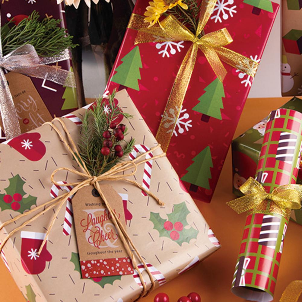 Bibułka prezentowa drukowane papiery rzemieślnicze kolorowy świąteczny doskonały papier pakowy w jasnym kolorze
