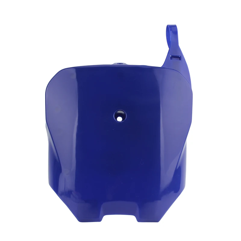 Placa de identificação frontal de plástico, capa de para-lama, carenagem para honda crf70 90 110 150 dirt pit bike motocross placa de identificação frontal: Azul