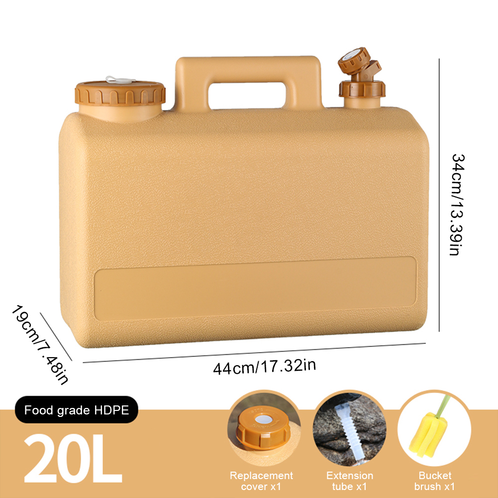 20L Outdoor Wateremmer Grote Capaciteit Draagbare Camping Waterzak Container met Kraan Rijden Watertank voor Picknick Wandelen