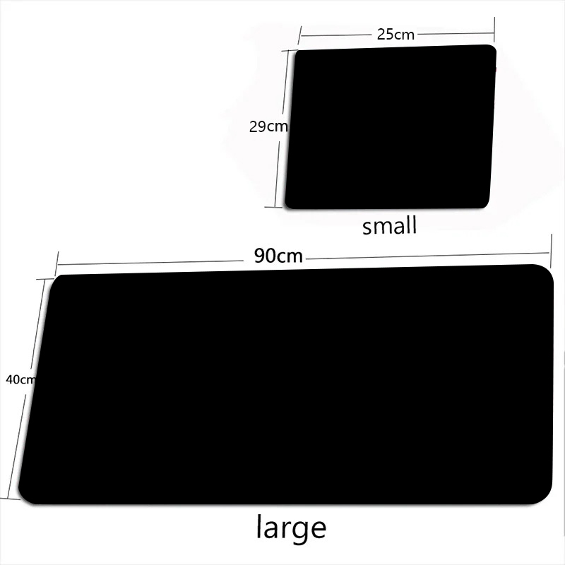 Roze en groene muismat Effen kleur Gaming HD Muismat XL Toetsenbordpads Antisliptapijt Bureaumat Kantooraccessoires Placemats: L / Zilver