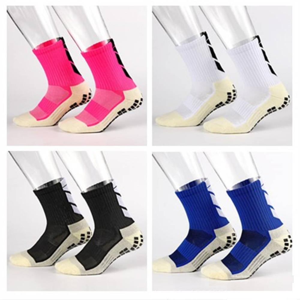 Anti-Slip Breathable Sports Socks Men Cotton Breathable Absorb Sweat Fast-Dry Football Rubber Soccer Running Cycling Sock