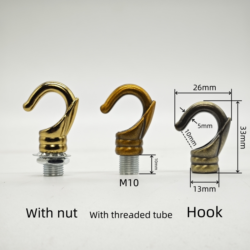 6 teile/los Tragende haken öffnung haken lampe zubehör haken esszimmer kran bar anhänger lampe M10 lampe DIY zubehör