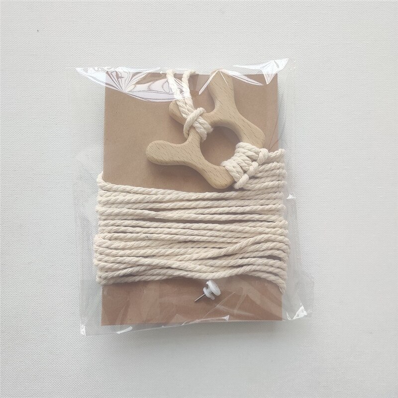 Ins Nordic Houten Baby Haar Clips Houder Katoen Touw Kids Meisjes Haarspeld Opslag Riem Foto Organizer Strip Muur Opknoping Ornament: Crown