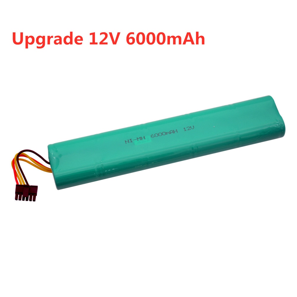 Sopmaskin 12v 6000 mah batteri för neato botvac 70e 75 80 85 d75 d8 d85 dammsugare  sc 12v nimh laddningsbart batteri
