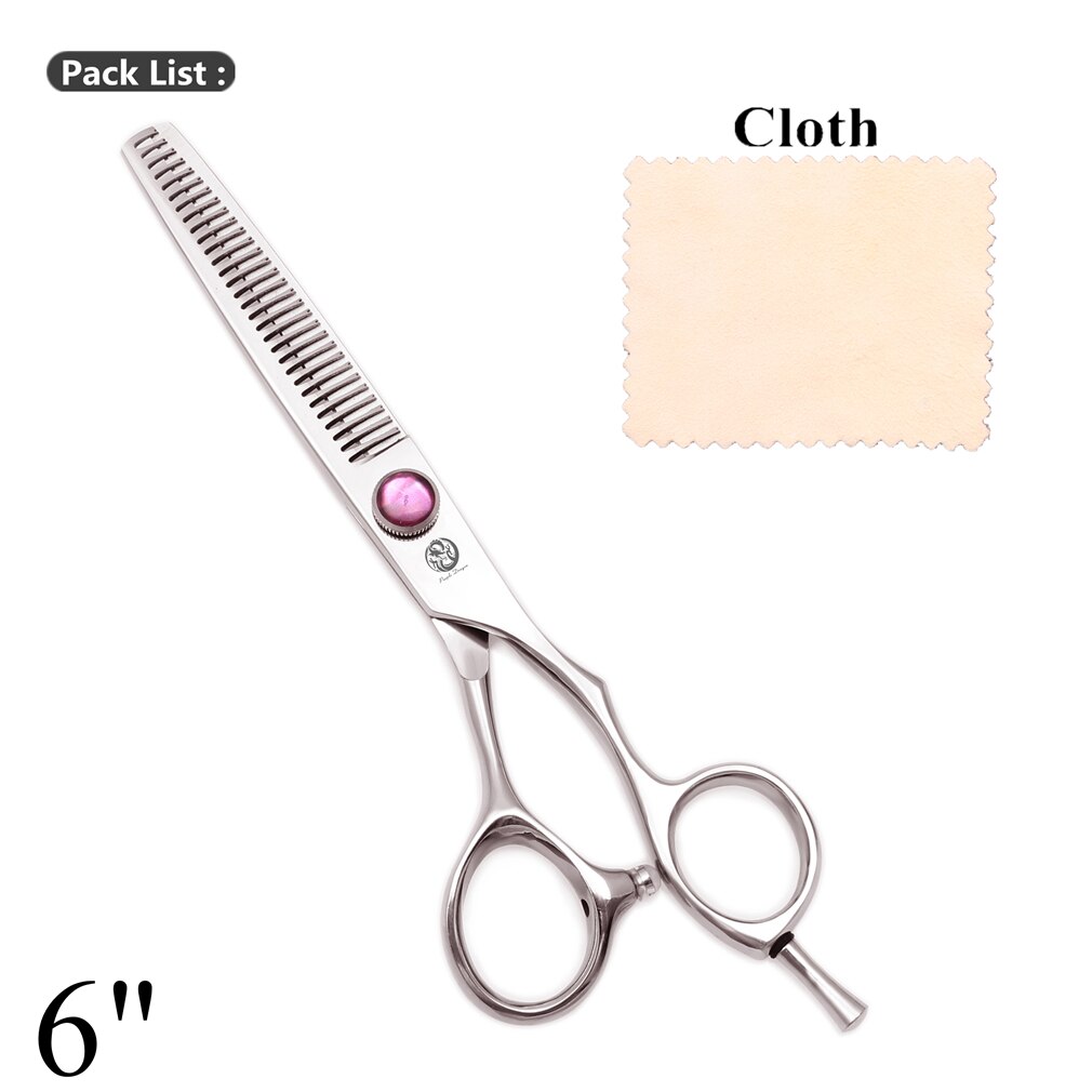 Purple Dragon – ciseaux de coiffure professionnels, 5 ", 5.5", 6 ", JP 440C, coupe fine, , Z9014: Z9014-T 6N