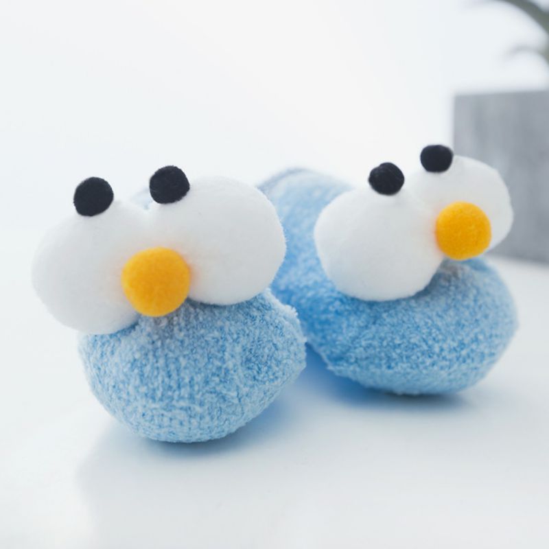 Cotton Baby Socks Baby Cartoon Floor Infant Socks Big Eye Kids Toddlers Spring Autumn Anti Slip Floor Sock 0-3Y
