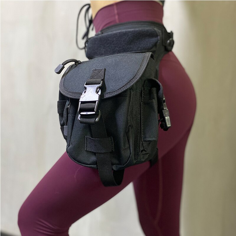 Midjeväska för kvinnor benväska motorcykel vattentät steampunk fanny pack damer hip telefonfickor väska benväskor i midjepaket