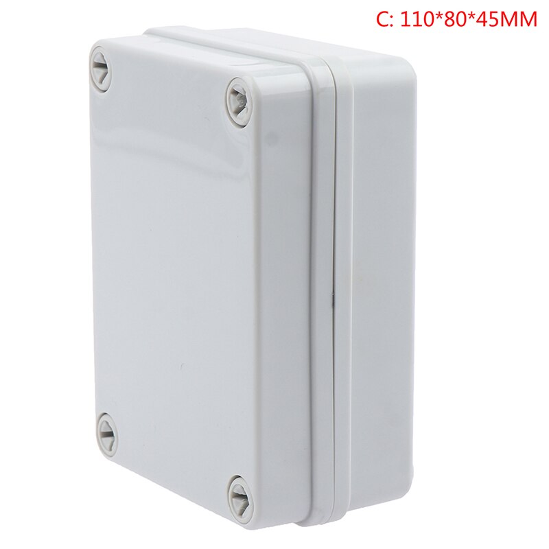 Waterproof Plastic Enclosure Box Electronic Ip67 Project Instrument Case Electrical Project Box ABS Outdoor Junction Box Housing: C